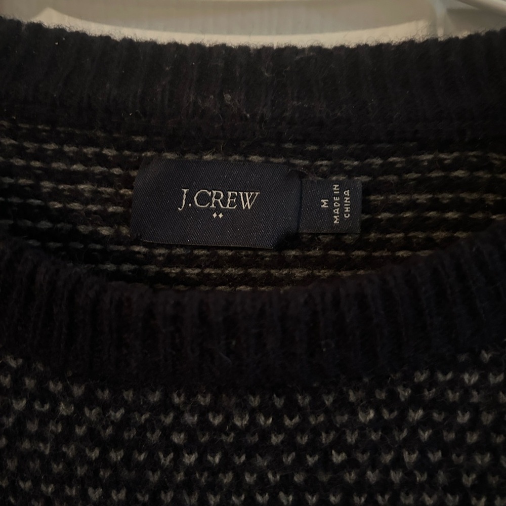 J. Crew Men's Navy Crewneck Sweater - Picture 3 of 5